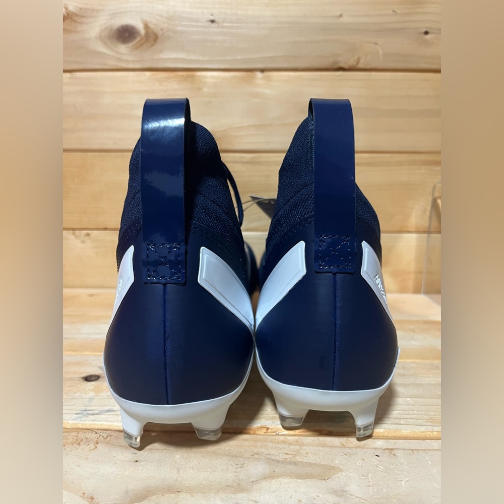 New SM Adizero Impact+ Football Cleats NAVY / WHITE IH7458 - Mens size 10.5 - Picture 5 of 7